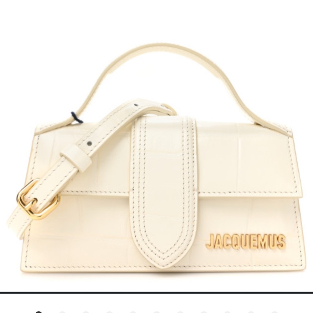 Brand new Le Bambino croc embossed crossbody by Jacquemus